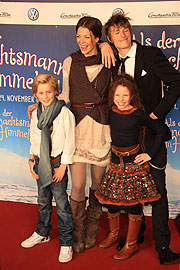 Hauptdarsteller Ben Schuster, Jessica Schwarz, Jadea Mercedes Diaz und Alexander Scheer (©Foto. Martin Schmitz)